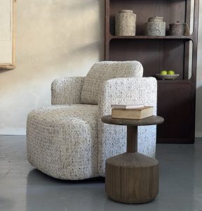 כורסא פנדנט מסתובב בד ארוג